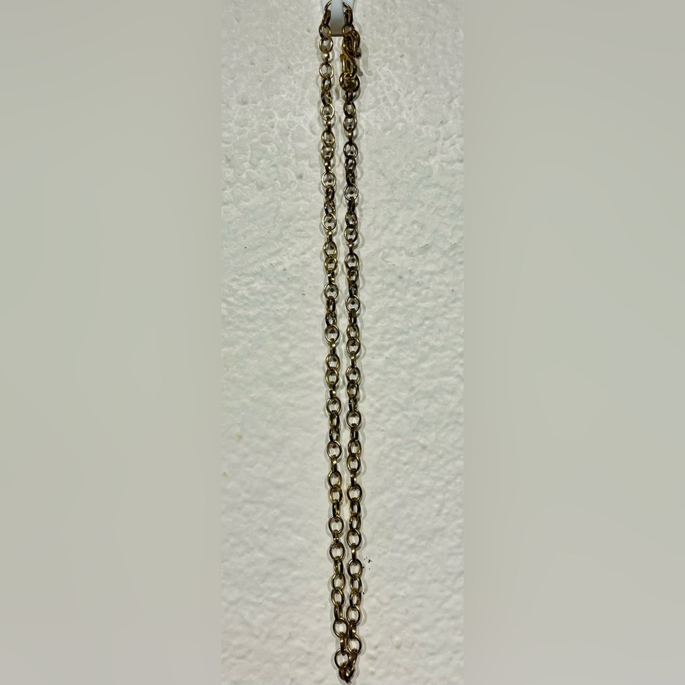 Vintage Gold-tone Rolo Chain Necklace